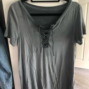 AEO Soft & Sexy T charcoal colored size medium